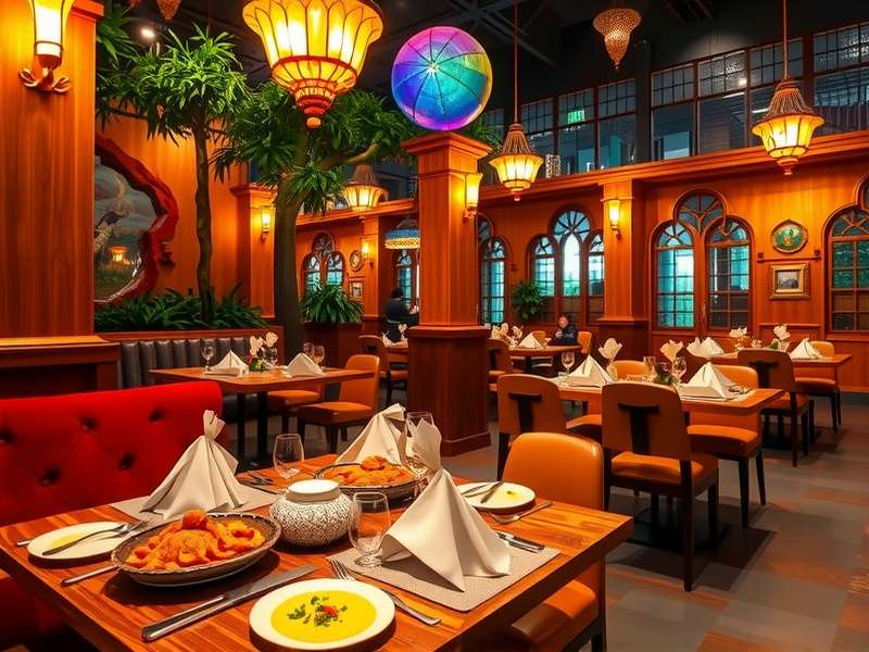 Indian Cuisine in Animal Restaurant Kingdom